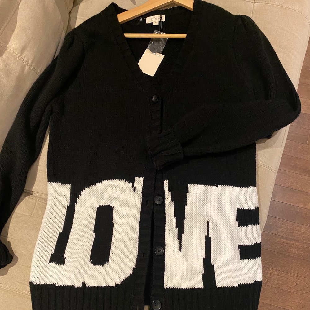 Button up sweater from the Bay.